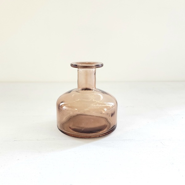 Medicine Bottle Budvase - Brown 